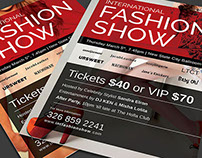 Fashion Show Promotional Flyer