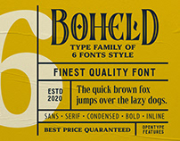 BOHELD FONTS COLLECTION (FREE DEMO)