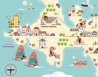 İzmir Map Illustration