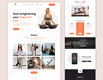 NaturalYoga - Landing Page Design project