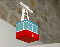 Paper toy (cable car)