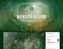 Akhmat Football Club new website design | 2019