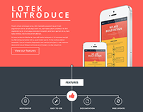 Lotek — Modern App Landing Page WordPress Theme