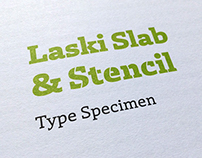 Laski Slab & Stencil. Type Specimen