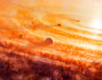 SPACE ART + Protoplanetary Disk