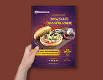 Flyer for the burger club