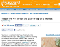 Byline Article on Men's Soap for Discovery Fit & Health