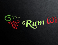 Ram Wine Logo Template