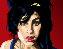 Amy Winehouse Vector Portrait