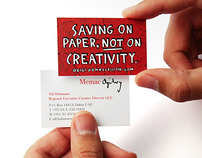 Undersized Recession Business Cards