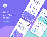 Health Fitness Mobile App UI UX Kit
