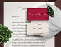 Carmeli Romero Life Coach Brand Identity