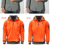 Cloth image editing folds removing service
