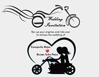 Wedding Invitation - Biker Theme