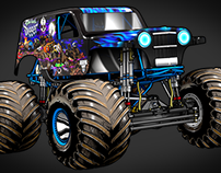 Illustrations - Monster Jam® Monster Trucks