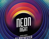 Neon Night Party Flyer
