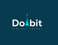 Creative Mordern Logo Design|Virtual travel agency logo