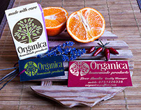 Organica Business Card Tag And Product Mockup