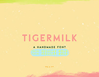 TIGERMILK | a playful hand painted font family