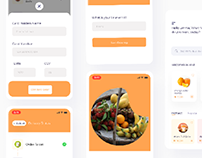 UI/UX e-commerce fruit Juice App concept