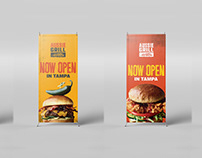 Aussie Grill Standee Banners