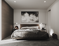 White bedroom visualization