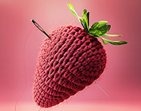Knitted Strawberry