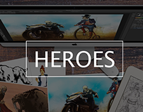 Heroes created by New Lion Studio