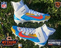 Custom Cleats for NFL Chicago Bears