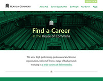House of Commons Careers Website