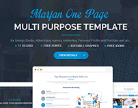 Marjan One Page PSD Template