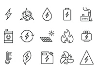 Free 15 Energy Icon Vector Collection