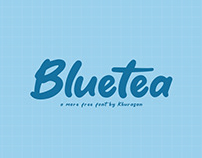 Bluetea free font for commercial use