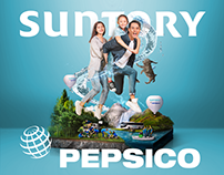 Suntory PepsiCo Key visual | UNLEASH YOUR SPIRIT