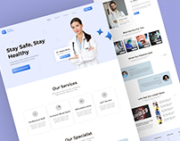 Doctor Website landing page UX UI kit By Doctor