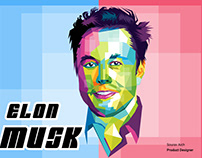 Elon Musk Wpap POP art