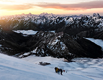Ascending mount Elbrus, 5642m