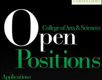 College of Arts & Sciences - Open Positions