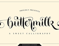 Buttermilk - A Sweet Calligraphy Font