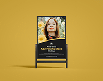 Free Advertising Stand Mockup