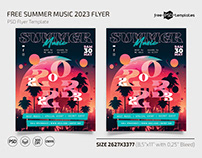 Free Summer Music 2023 Flyer Template