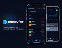 Moneyfire Financial App Branding and Product Design