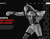 Fensports Website Design.