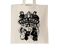 Blue Rinse Tote Bag Design