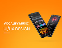 Vocalify Music- Mobile app UI/UX Design