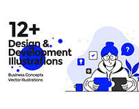 Design and Development Illustration set