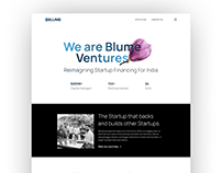 Venture capital website UI design