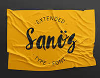 Sanös Extended Script Brush Font
