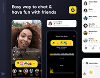 SmashMoji: Music Messenger App Concept | UI/UX