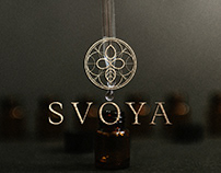 Логотип для бренда косметики "SVOYA"